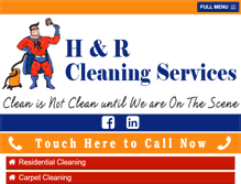 Tablet Screenshot of hrcleaningservicesllc.com